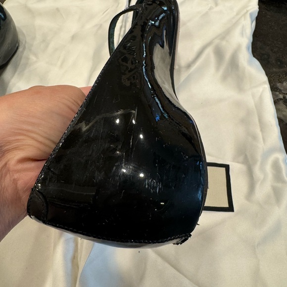🐝GUCCI-Black Patent Leather Bee Mary Jane🐝 - Picture 8 of 12